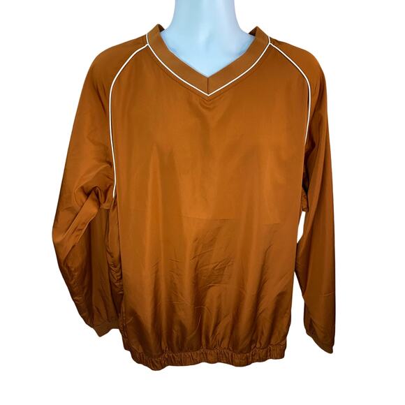 FootJoy Pullover Men’s Size XL Rust Color White Piping Lightweight Golf Layer - Picture 1 of 8